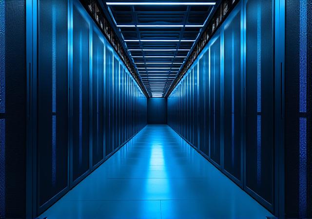 Secure server room protecting logistics data